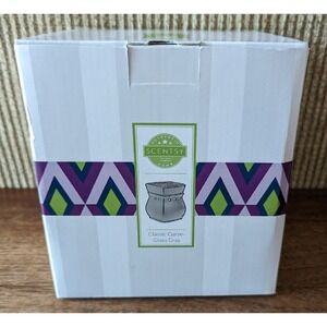 Scentsy Classic Curve Gloss Gray Wax Warmer Base Warmer and 25 Watt Bulb NOB